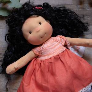 Stoffpuppe Alena | 45cm | versandfertig | Puppe nach Waldorfart | Taluwa Doll | Schmusepuppe Bild 1