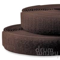 Klettband 20 mm breit Haken- und Flauschseite | dunkelbraun (897) Bild 1