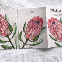 Mutterpasshülle Hortensien Blumen mit Namen personalisiert, Geschenk Mutterschaft Schwangerschaft Bild 3
