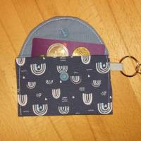 Mini-Bag, Mini-Geldbörse, Portemonnaie - Blau Regenbogen Bild 2
