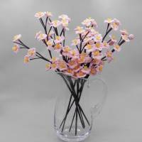Häkelanleitung Kirschblüten - Zweige Frühlingsdeko für die Vase häkeln Bild 4