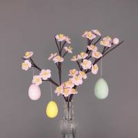 Häkelanleitung Kirschblüten - Zweige Frühlingsdeko für die Vase häkeln Bild 7