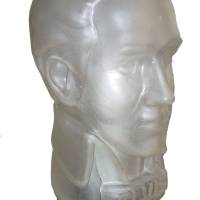 Rarität - beleuchteter Elvis Glas Kopf von Sony - Ladendeko Bild 3