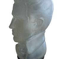 Rarität - beleuchteter Elvis Glas Kopf von Sony - Ladendeko Bild 4