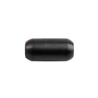 Edelstahl Magnetverschluss Schwarz 18x7mm (ID 5mm) gebürstet für rundes Leder und Bänder Bild 2