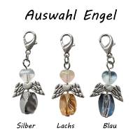 Metall Schlüsselanhänger mit Name und Adler Motiv | abnehmbarer Schutzengel in 3 Farben zur Auswahl Bild 3