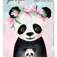 Mutterpasshülle Panda Baby mit Namen personalisiert, Geschenk Mutterschaft Schwangerschaft Bild 2