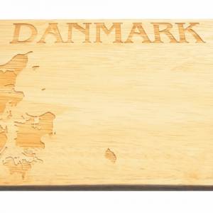 Brotbrett Danmark Dänemark Frühstücksbrett Gravur dänisch skandinavisch Holzgravur Bild 4
