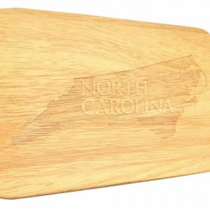 Brotbrett North Carolina USA Frühstücksbrett Servierbrett Vereinigte Staaten Holzgravur Bild 1