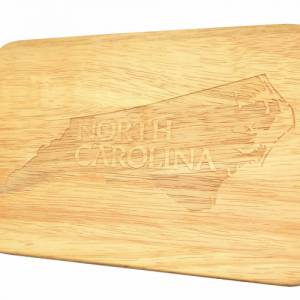 Brotbrett North Carolina USA Frühstücksbrett Servierbrett Vereinigte Staaten Holzgravur Bild 3