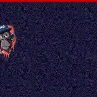 ♕ Panel Thorsten Berger Jersey mit Gorilla lila und grau Monkey 85 x 160 cm ♕ Bild 6