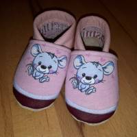 Babyschuhe mit Namen, Lederschuhe - Kleine Maus personalisierbar Bild 6