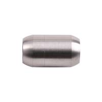 Edelstahl Magnetverschluss 21x12mm (ID 8mm) gebürstet für rundes Leder und Bänder Bild 2