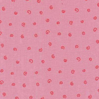 Westfalenstoffe Junge Linie rosa rote Kringel 100% Baumwolle Webware Druckstoff