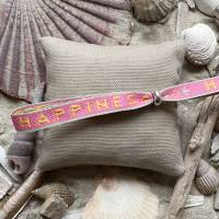 „Beach Vibes“ clean - Maritime gewebte Armbänder in sommerlichen Farben mit Schriftzug Bild 3