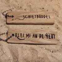 Schlüsselanhänger aus Holz mit Motiven von der Küste, schlicht, maritim, norddeutsch Bild 5
