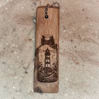 Schlüsselanhänger aus Holz mit Motiven von der Küste, schlicht, maritim, norddeutsch Bild 7
