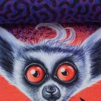 ♕ Panel Thorsten Berger Jersey Lemur toujours lila und blau Katta 85 x 160 cm ♕ Bild 4