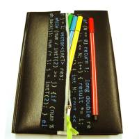Stiftemäppchen mit Gummiband, Stiftetäschchen, Federmäppchen Kalender Tagebuch Notizblock Notebook Schlamperetui Bild 1