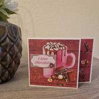 Geburtstagskarte / Schokolade / Nüsse / Schokoladen Geburtstag Karte / Geschenk / Geburtstagsgeschenk / Schokolade Motiv Bild 1