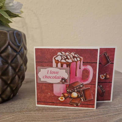 Geburtstagskarte / Schokolade / Nüsse / Schokoladen Geburtstag Karte / Geschenk / Geburtstagsgeschenk / Schokolade Motiv