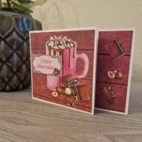 Geburtstagskarte / Schokolade / Nüsse / Schokoladen Geburtstag Karte / Geschenk / Geburtstagsgeschenk / Schokolade Motiv Bild 2