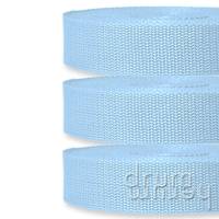 3 m / 10 m Gurtband BASIC 20 | 25 | 30 mm breit himmelblau (510) Bild 1