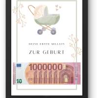 Geschenk zur Geburt | Karte Geburt | Geldgeschenk zum ausdrucken | digitaler Download | Glückwunschkarte | Baby Geschenk Bild 4