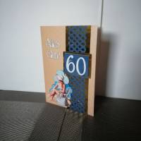 Geburtstagskarte zum 60 für einen Mann Bild 1