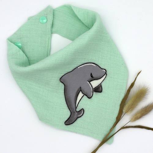 Baby Halstuch Set 6 Stück - Musselin Dreieckstuch Mit Druckknöpfen