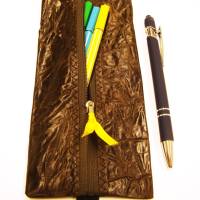 Stiftemäppchen mit Gummiband, Stifetäschchen, Federmäppchen für Kalender Tagebuch Notizblock Notebook Tasche fürs Handy Bild 1