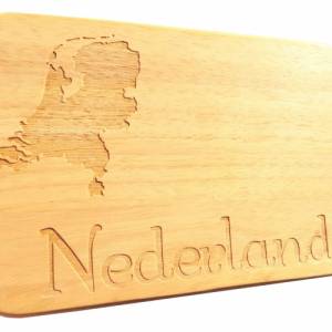 Brotbrett Nederland Frühstücksbrett Niederlande Gravur Holz - 3 Sprachen zur Auswahl Bild 1