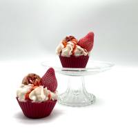 Strawberry Waffle Cupcake - Duftkerze - Duft nach Erdbeeren Bild 2