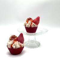 Strawberry Waffle Cupcake - Duftkerze - Duft nach Erdbeeren Bild 3