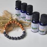 Aromatherapie Geschenkset mit Labradorit Armband Silber und ätherisches Öl für inneren Frieden, Frauengeschenk Bild 3