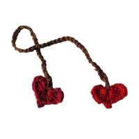 Nabelschnurbändchen Herzen rot - Geburt - 100% Baumwolle Bild 1