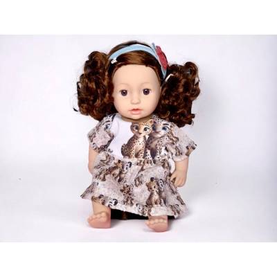 süßes Sommerkleid mit Ärmeln für 43cm Puppe