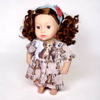 süßes Sommerkleid mit Ärmeln für 43cm Puppe Bild 2
