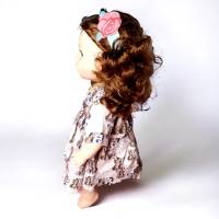 süßes Sommerkleid mit Ärmeln für 43cm Puppe Bild 3