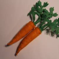 Karotten aus Filz handgenäht für den Kaufladen, Kinderküche, Spielküche Bild 2