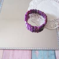 Charoit Armband, Perlen Armband, Edelstein, elastisch, 2-reihig Bild 2