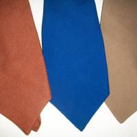 Vintage Krawatten im uni-farbigen Design aus den 70-er/80-er Jahren Bild 2