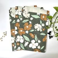 XXL Geschenktüten mit floralem Muster 5-50 Stück 35x24cm Graspapier für DIN A4 Papier-Tasche groß Beutel Bild 2