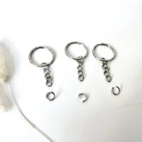 1-10 Stück Schlüsselanhänger Ringe zum Basteln und Selbstgestalten DIY Bild 2