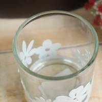 Teelichtglas mit Frühlings Dekor Kerzenhalter Bild 2