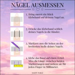 Press on Nails - French Chrome Nails & Aurora Pigment - Fingernägel zum Aufkleben - handgefertigt Bild 5