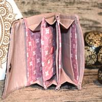 Kleine Geldbörse/ Portemonnaie Mini Ruby Blütenornamente und rosa Bild 3