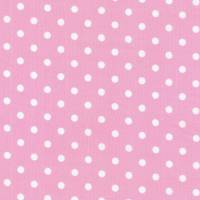 Westfalenstoffe Capri rosa weiß große Punkte 100% Baumwolle Webware Webstoff Bild 1