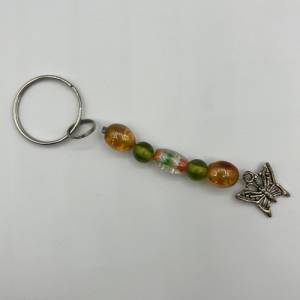 Glasperlen Schlüsselanhänger mit Schmetterling – Schicker Begleiter für Schlüssel, Taschen und Rucksäcke Bild 8