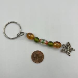 Glasperlen Schlüsselanhänger mit Schmetterling – Schicker Begleiter für Schlüssel, Taschen und Rucksäcke Bild 9